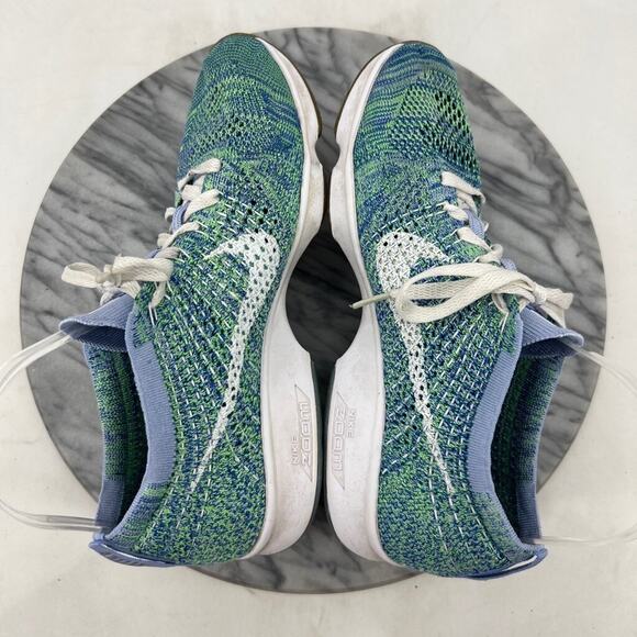 Nike Womens 9.5 Running Shoes Zoom Flyknit Zoom Agility Lightweight 698616-403 - Picture 6 of 14
